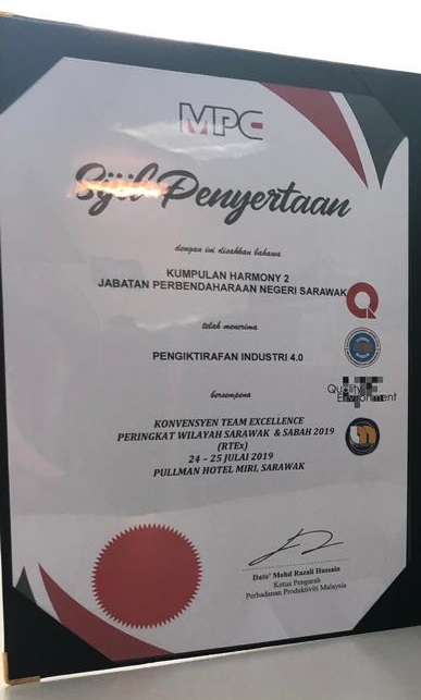 sijil anuegera industri 4.0 kik harmony 2019