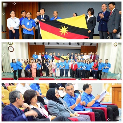 majlis penyerahan bendera kontigen sukan dwi tahunan